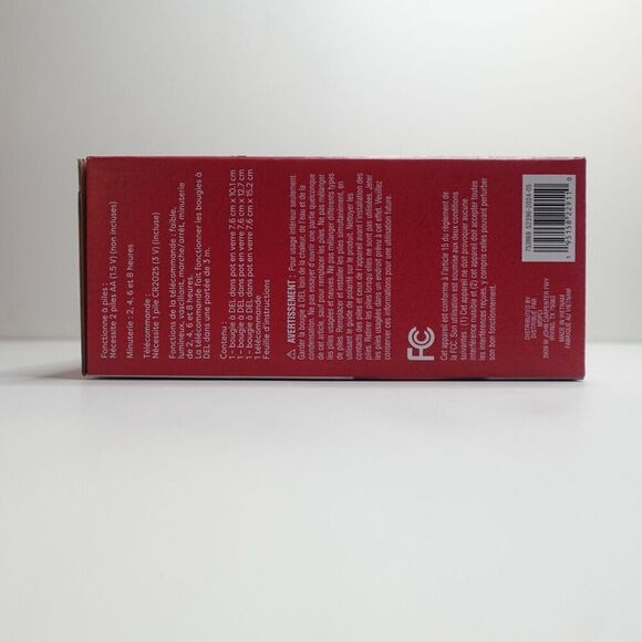 Ashland White Star LED Glass Wax Candle Set - Picture 6 of 6